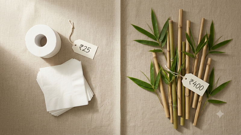 Why Does Bamboo Tissue Cost More Than a ₹25 Pack? The Honest Math