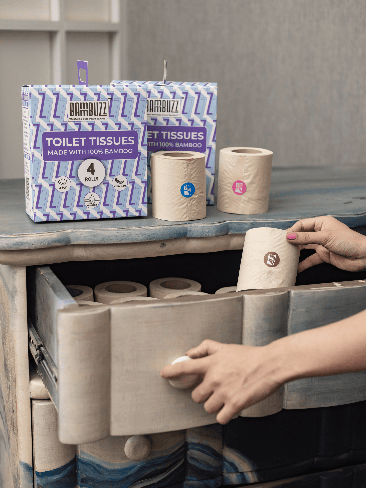 Bamboo Toilet Rolls (Pack of 2)